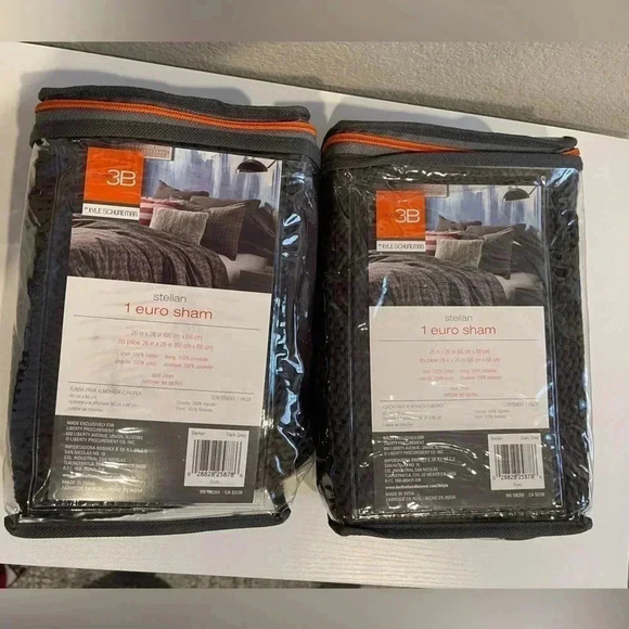 Knit brown Pillow shams set 26x26 - Picture 2 of 8